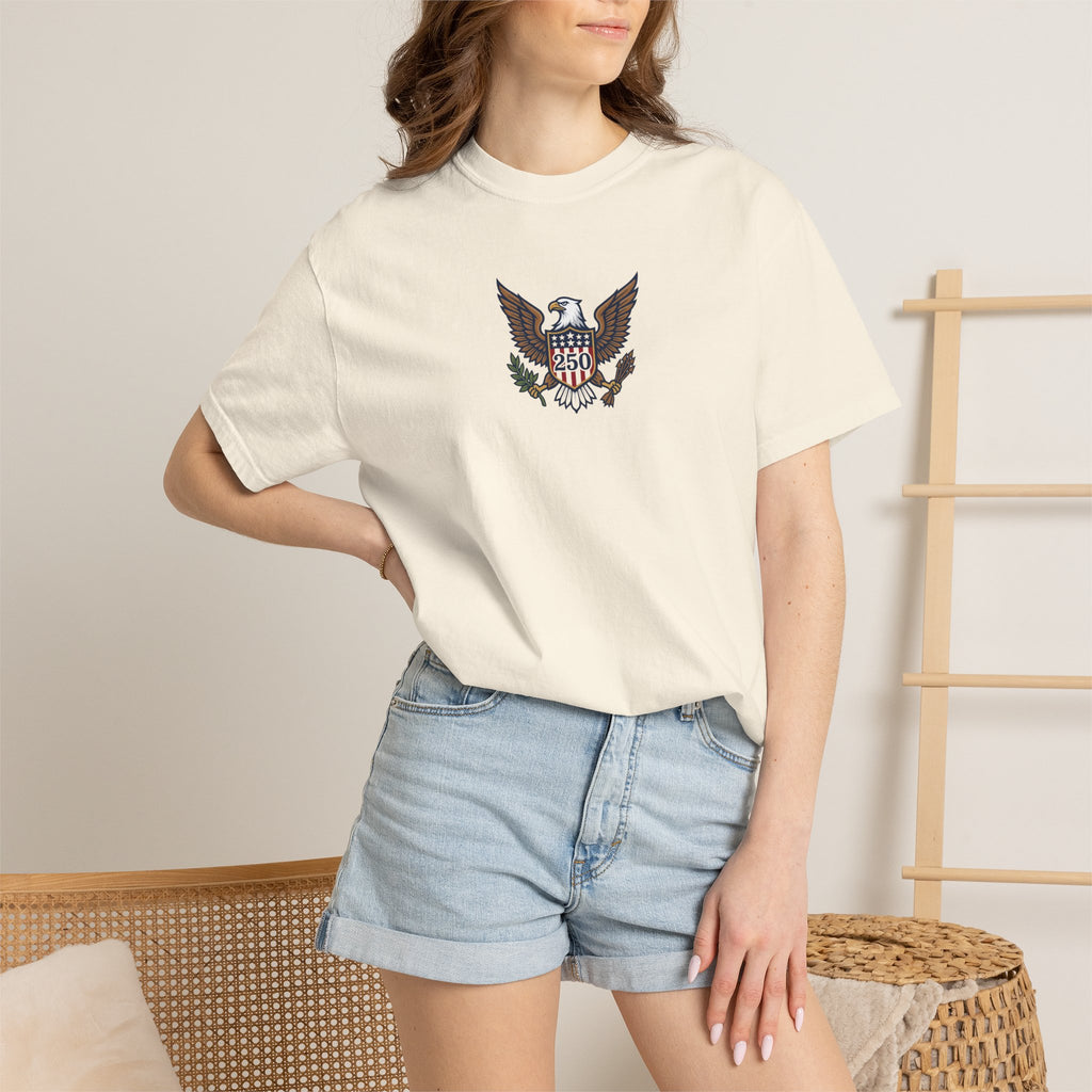 Make America Blue Again Eagle Unisex Garment-Dyed 250 T-shirt