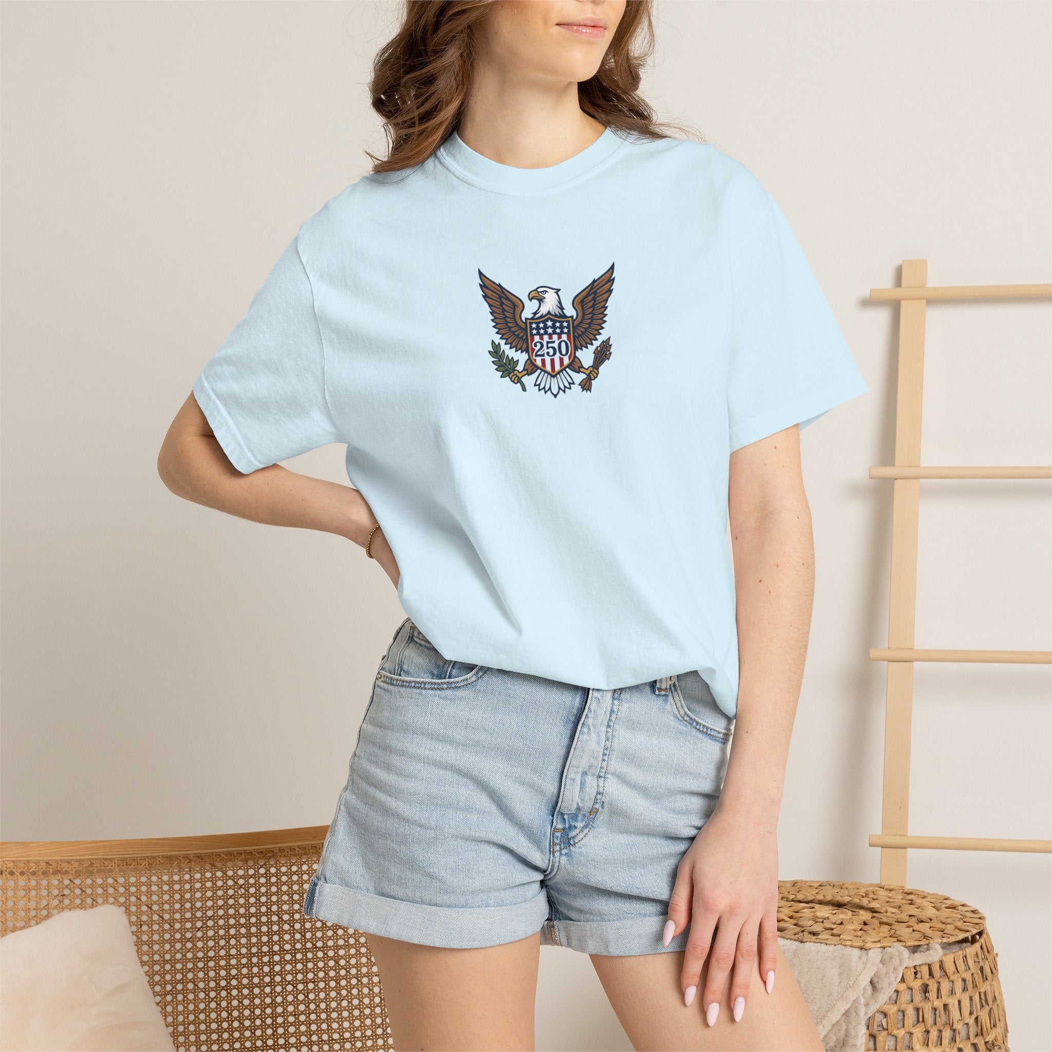 Make America Blue Again Eagle Unisex Garment-Dyed 250 T-shirt
