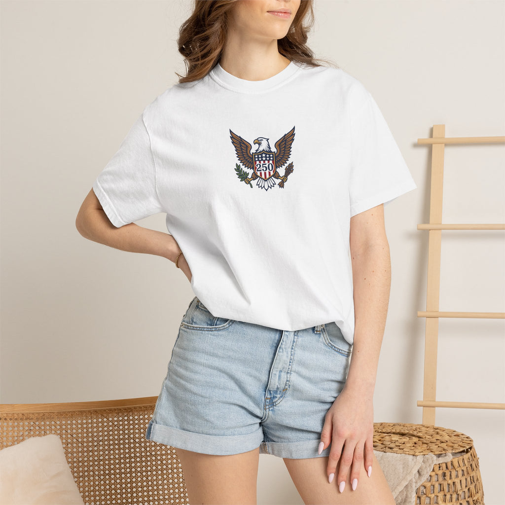 Make America Blue Again Eagle Unisex Garment-Dyed 250 T-shirt