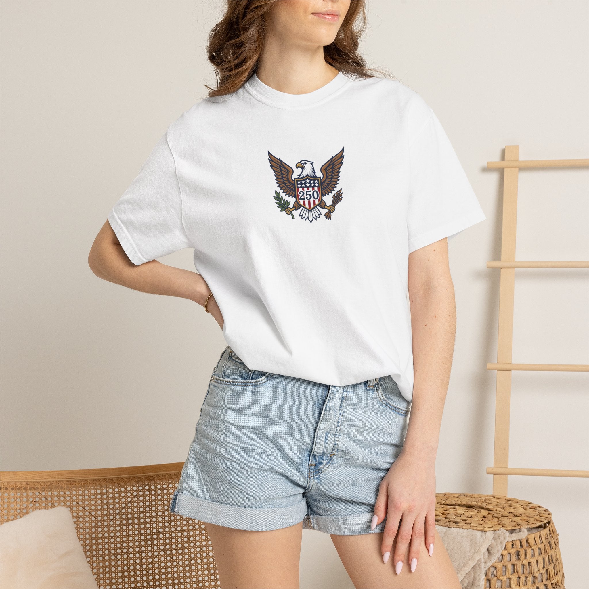 Make America Blue Again Eagle Unisex Garment-Dyed 250 T-shirt